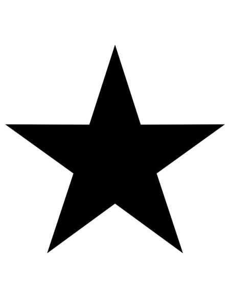 11 CM BLACK STAR UV DECAL
