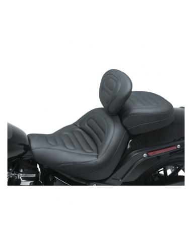 SEAT ONLY MUSTANG W/BACKREST HARLEY FAT BOB 18-21