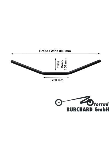Comprar Manillar Drag Style Wide 80Cm Negro a precio de oferta