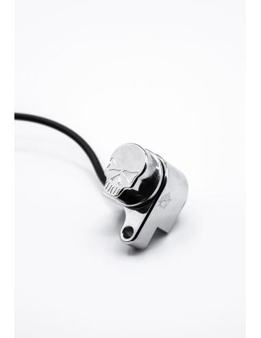 Comprar Modos De Conducción Rbw-Skull Cromado Lado Derecho Para Hd 2008 A 2013 (Solo Puño Electronico) a precio de oferta