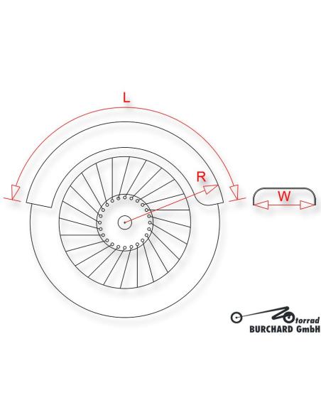 Comprar Guardabarros Trasero Bobber De 220 Mm De Anchura Frabricado En Acero a precio de oferta