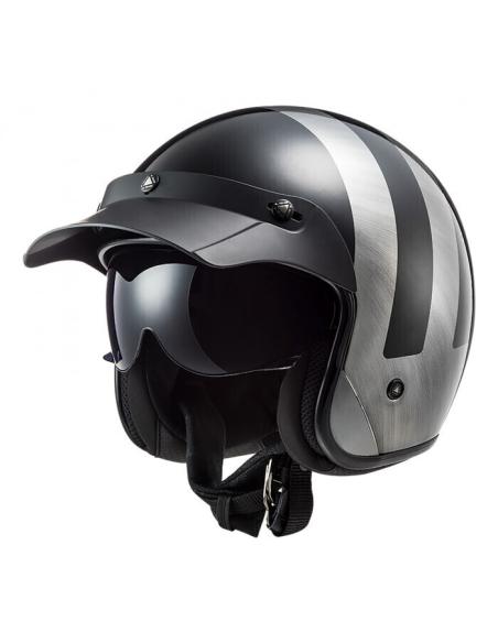 Comprar Casco Jet Con Pantalla Interior Ls2 Of601 Bob Ii Jeans 22.06 a precio de oferta