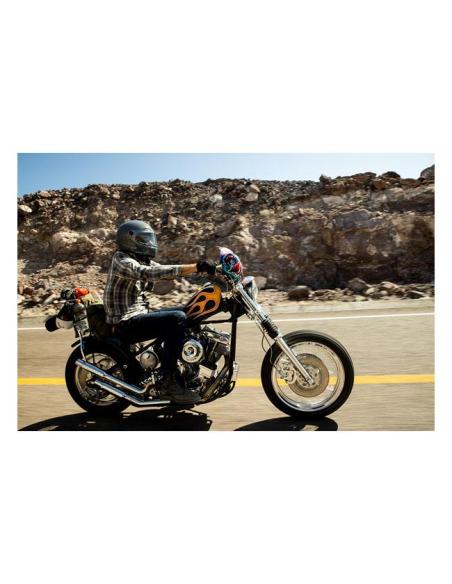 BILTWELL GRINGO SV GLOSS STORM GREY HELMET