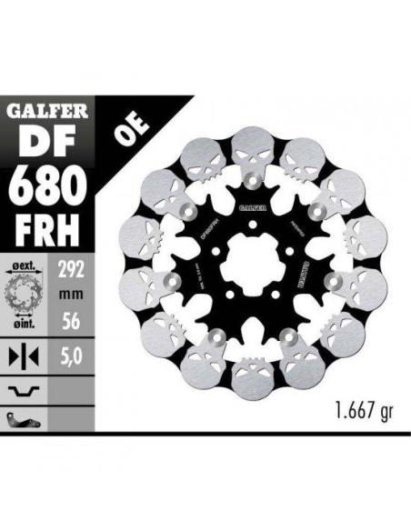 Comprar Disco De Freno Flotante Delantero Skull Galfer Varias Harley Df680Frh a precio de oferta