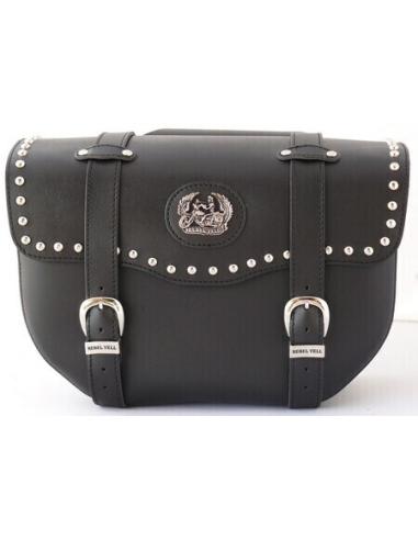 Comprar Alforjas De Piel Alabama Con Tachuelas a precio de oferta