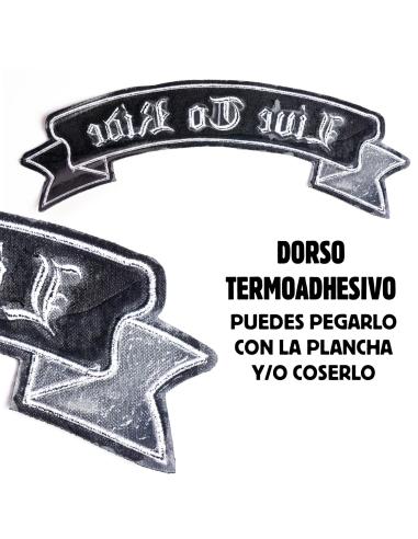 Comprar Parche Bordado Live To Ride En Lona Negra a precio de oferta