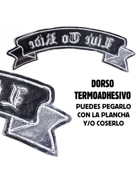 Comprar Parche Bordado Live To Ride En Lona Negra a precio de oferta