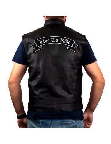 Comprar Parche Bordado Live To Ride En Lona Negra a precio de oferta