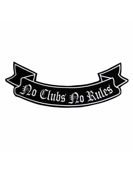 Comprar Parche De Lona Bordado No Clubs No Rules 34 X 14 Cm. a precio de oferta