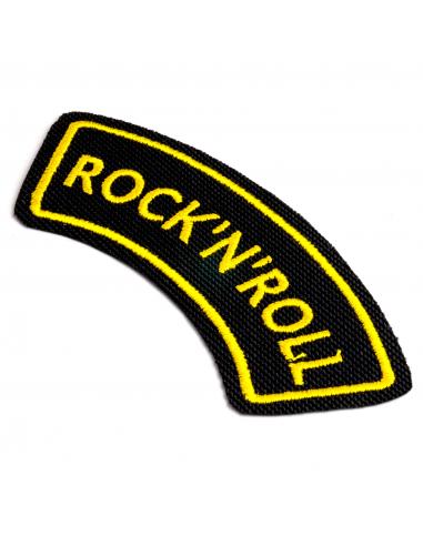 ROCK N ROLL EMBROIDERY PATCH 11 X 4.5 CM. THERMOADHESIVE