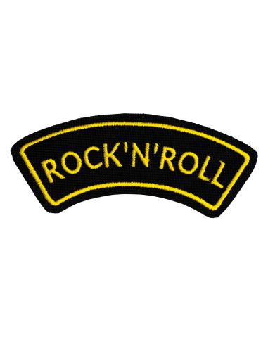 ADESIVO BORDADO ROCK N ROLL 11 X 4,5 CM. TERMOADESIVO