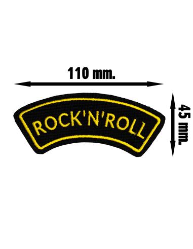 Comprar Parche Bordado Rock N Roll De 11 X 4.5 Cm. Termoadhesivo a precio de oferta