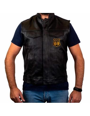Comprar Parche Route 69 Bordado Con Hilo Dorado De 7X8 Cm. a precio de oferta