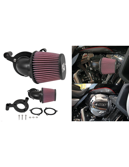 Acquista Filtro Aria Air Charger Shorty Nero Harley (Vari Modelli) a prezzo scontato