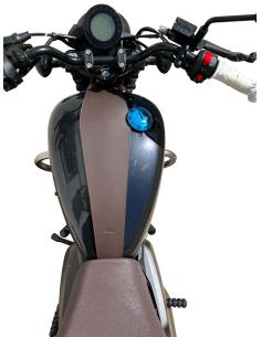 COUVERCLE DE RÉSERVOIR EN CUIR BRUN ROYAL ENFIELD SUPER METEOR 650