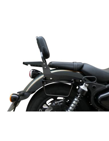 ENCOSTO PRETO COM PORTA-EQUIPAMENTOS ROYAL ENFIELD SUPER METEOR 650