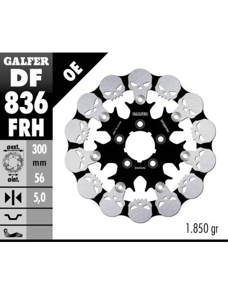 Comprar Disco Trasero De Freno Flotante Skull Galfer Para Varias Harley Df836Frh a precio de oferta