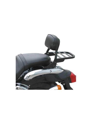 BLACK LOW BACKREST WITH EQUIPMENT CARRIER ROYAL ENFIELD SUPER METEOR 650