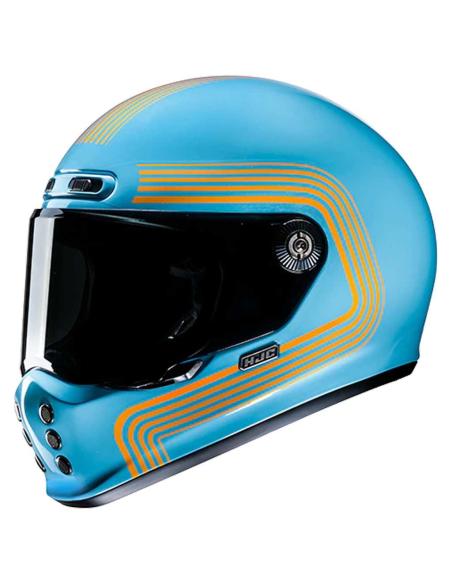 NEO RETRO HELMET HJC V10 FONI IN BLUE