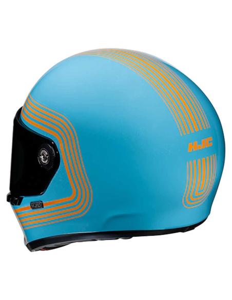 Comprar Casco Neo Retro Hjc V10 Foni En Azul a precio de oferta