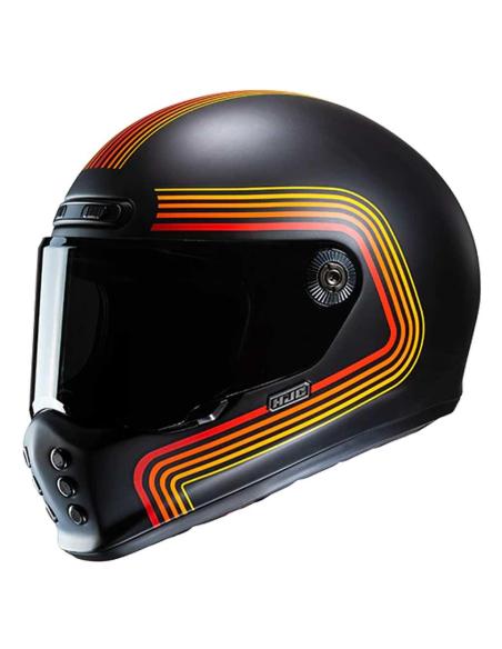 Comprar Casco Neo Retro Hjc V10 Foni En Negro a precio de oferta