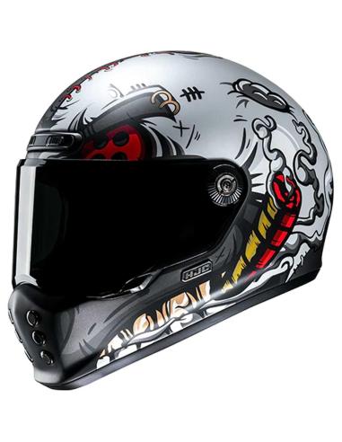 CAPACETE INTEGRAL HJC V10 VATT COM GRÁFICOS