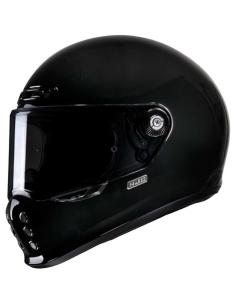 CAPACETE NEO RETRO HJC V10 PRETO BRILHANTE ECE 22.06