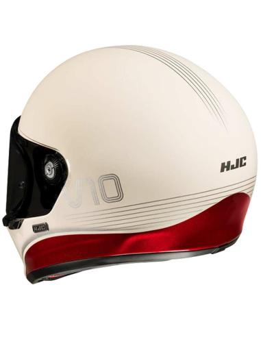 CASQUE HJC V10 TAMI CRÈME ET ROUGE ECE 22.06