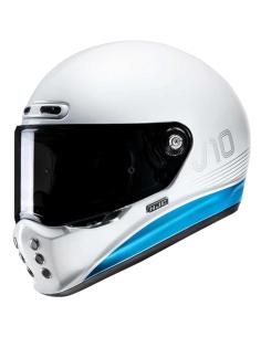 Comprar Casco Hjc V10 Tami Blanco Y Azul Ece 22.06 a precio de oferta