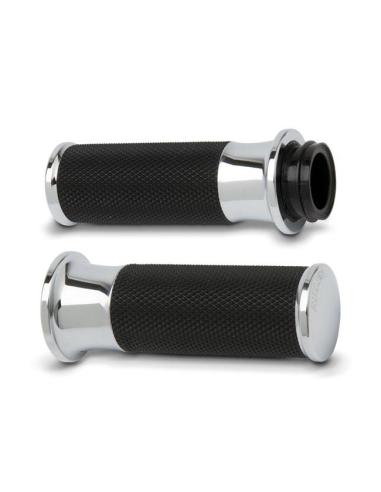 Comprar Puños Cromados Arlen Ness Fusion Billet Smooth Para Harley Davidson a precio de oferta
