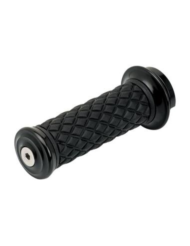 BILTWELL ALUMICORE GRIPS IN BLACK FOR HARLEY DAVIDSON