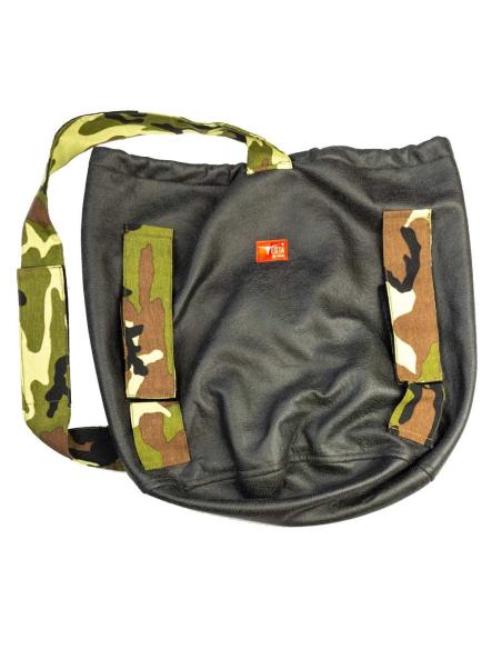 Comprar Bolsa Bandolera Portacasco Testa Con Tiras En Camuflaje a precio de oferta