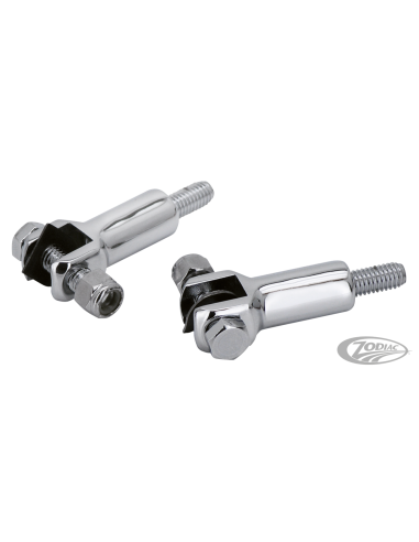CHROMED PASSENGER FOOTREST SUPPORTS