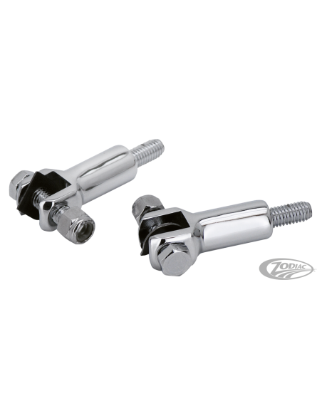 CHROMED PASSENGER FOOTREST SUPPORTS