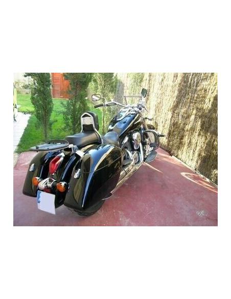Saddlebags Rígidos "Forte" Brilho Preto 26 L. | Preço Promocional