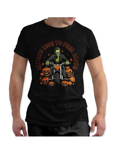 Acquista Maglietta Uomo Frankestein Always Ride To Feel Alive Icc a prezzo scontato