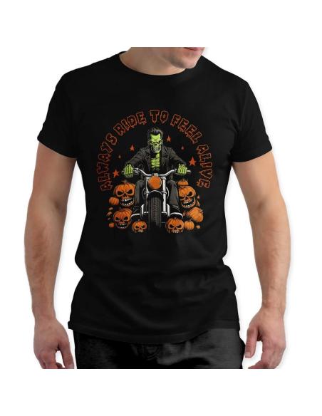 MEN'S T-SHIRT FRANKESTEIN ALWAYS RIDE TO FEEL ALIVE ICC