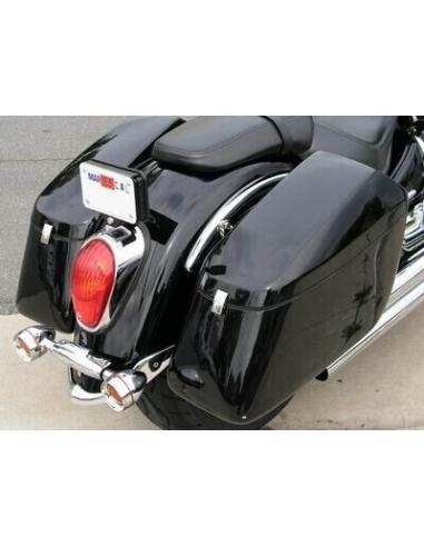 SADDLEBAGS RÍGIDOS "NOVO CANTO" BRILHO PRETO 25 L.