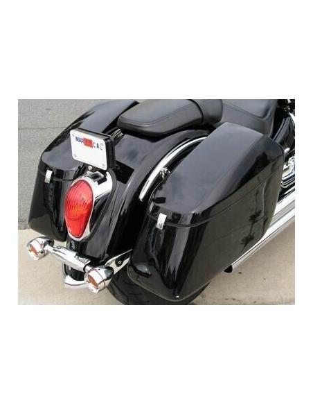 Corner" Hard Saddlebags Easily Fit On Most Cruisers Motorcycles