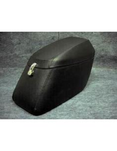 SADDLEBAGS RÍGIDOS "NOVO CANTO" 25 L. FORRADO EM COURO