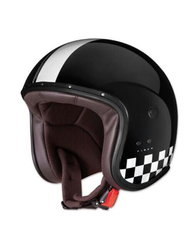 Comprar Casco Jet Freeride Indy Negro Y Blanco Caberg a precio de oferta