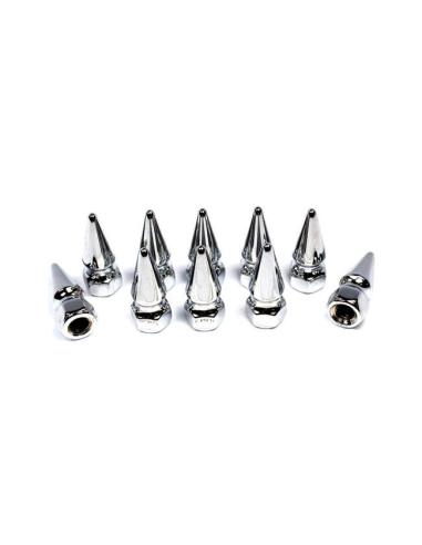 M8 PIKE CHROME NUT