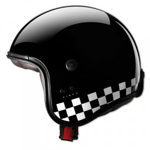 CASCO JET FREERIDE INDY NERO E BIANCO CABERG 2