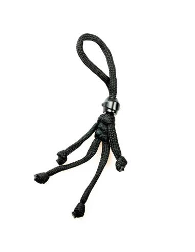 BIKER BUDDY BLACK PARACHUTE BIKER ROPE KEYCHAIN