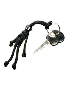 BIKER BUDDY BLACK PARACHUTE BIKER ROPE KEYCHAIN 2