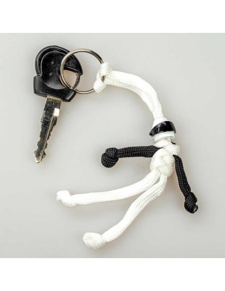 Comprar Llavero Biker Buddy De Cuerda Blanca De Paracaidas Con Casco a precio de oferta