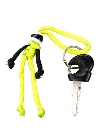 Comprar Llavero Verde Claro Biker Buddy De Cuerda De Paracaidas Con Casco a precio de oferta