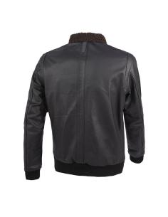 BY CITY The Alfa Man Brown Leather Jacket CE AA 2