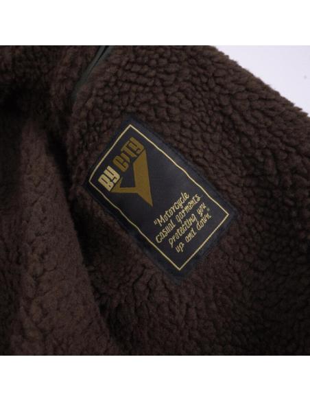 Brown Leather Jacket BY CITY The Alfa Man CE AA
