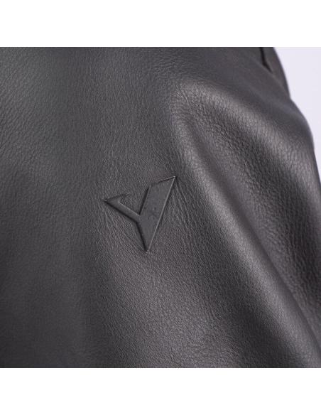 Veste en cuir marron BY CITY The Alfa Man CE AA